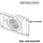 Πλάτη αερόθερμου φούρνου Zanussi,Aeg, 3532460080